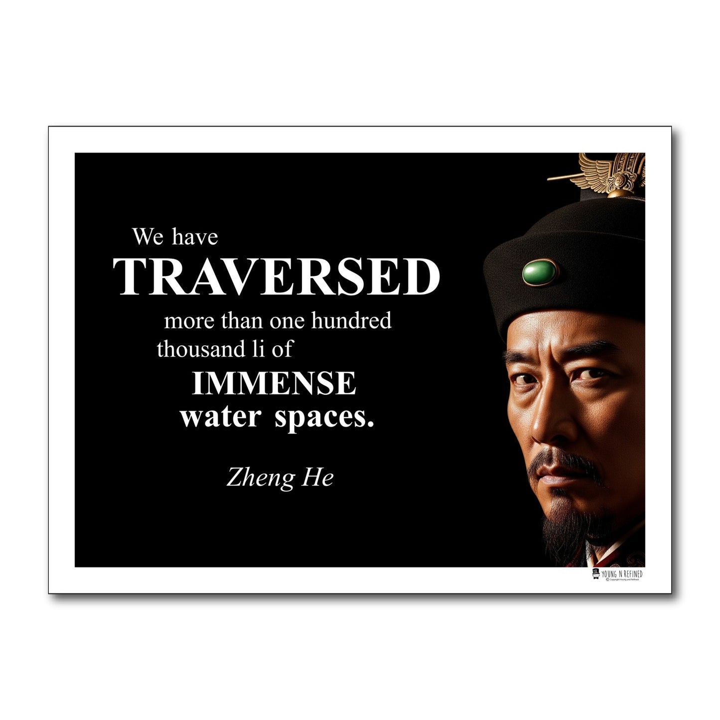 Zheng He Inspirational Quote Wall Art