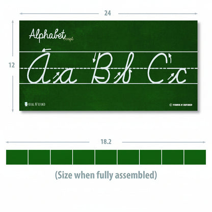 Cursive Alphabet Classroom Wall Strip
