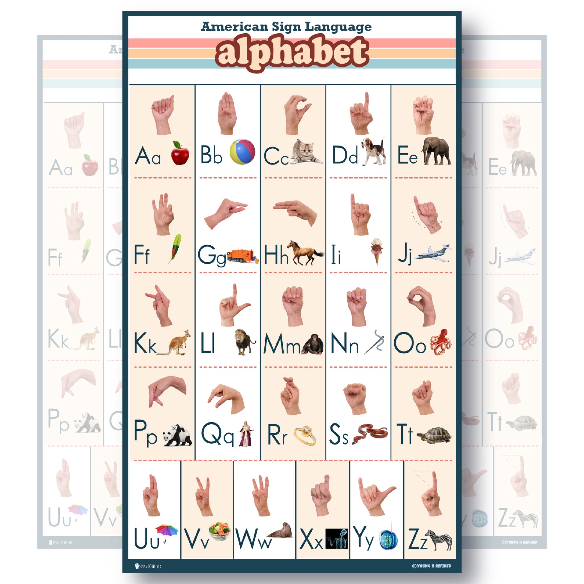 Alphabet Poster - Beautifully Illustrated English Phonics Poster