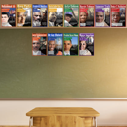 Black History Posters 12 Pack School Charts Glossy Paper Young N Refined