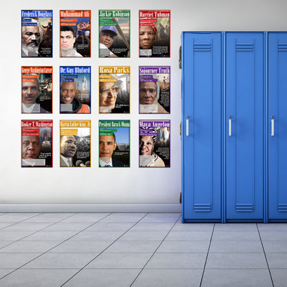 Black History Posters 12 Pack School Charts Glossy Paper Young N Refined