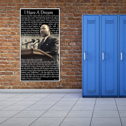 Martin Luther King Jr. Banner for Classroom Laminated Bulletin Board Sign Young N Refined