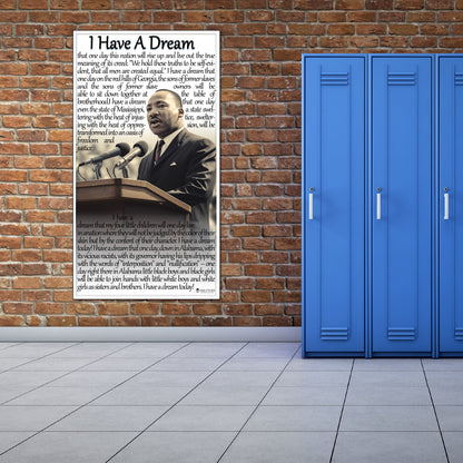 Martin Luther King Jr. Banner for Classroom Laminated Bulletin Board Sign Young N Refined
