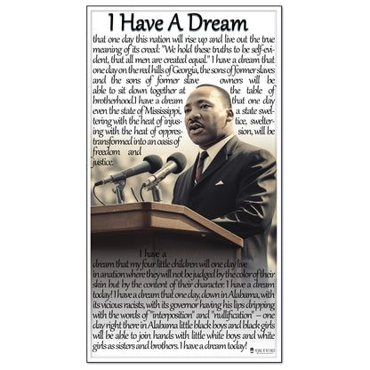Martin Luther King Jr. Banner for Classroom Laminated Bulletin Board Sign Young N Refined