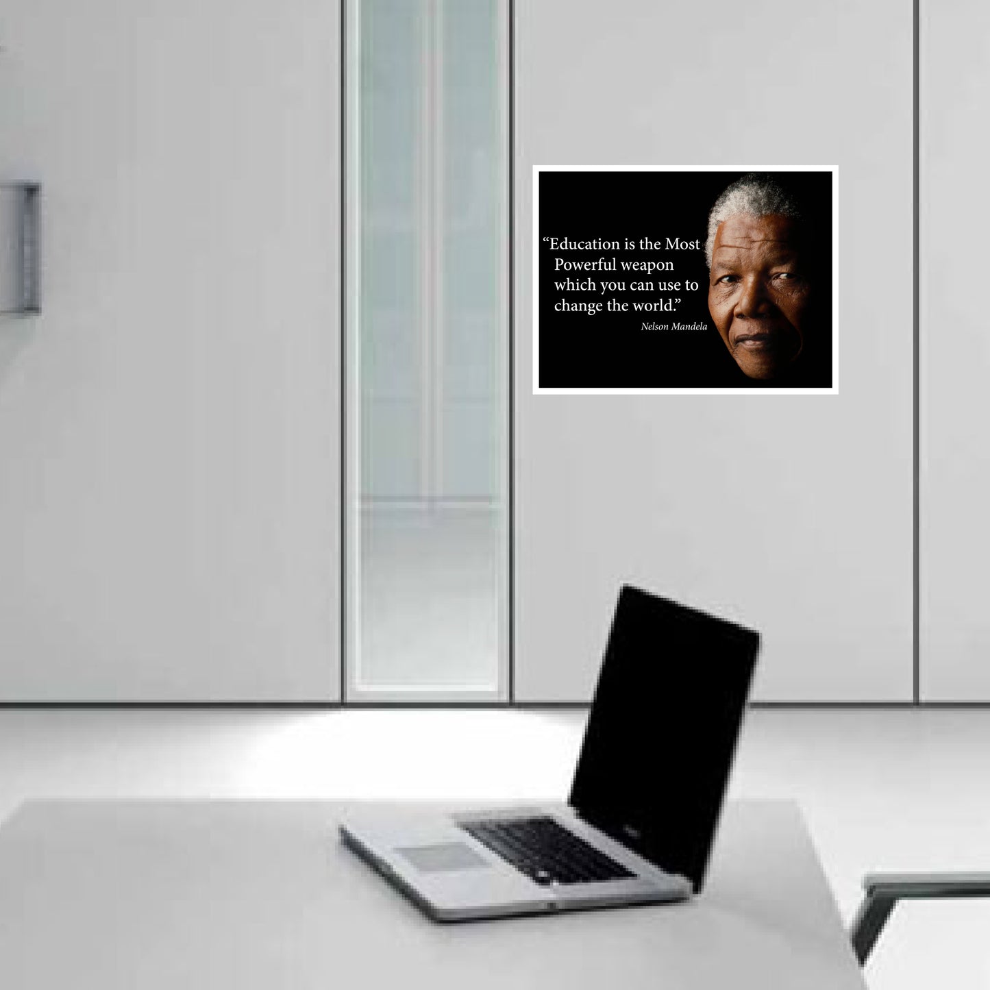 Education is the Most Powerful Nelson Mandela Poster Print