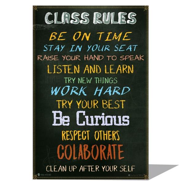 Classroom Rules Sign Chalkboard An Educators friend. – Young N' Refined