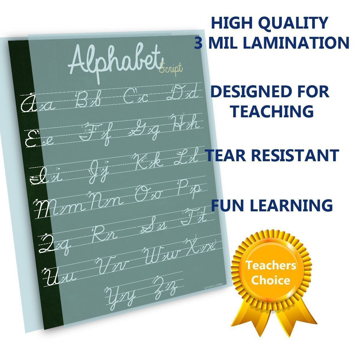 High Quality Print: Teacher Created - Teaching Alphabet (ABC) Poster - 18x24