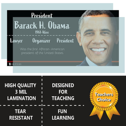 Black Heroes Poster bulletin board Set 9 Pack Glossy Paper (9"x19") Young N Refined