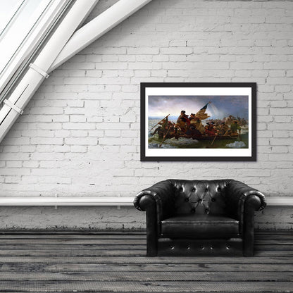 George Washington's crossing of the Delaware River oil painting reproduction print of national american patriotism - Young N' Refined