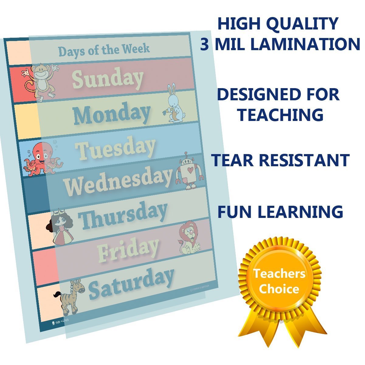 Learning Days of the Week Chart For Toddlers – Young N' Refined
