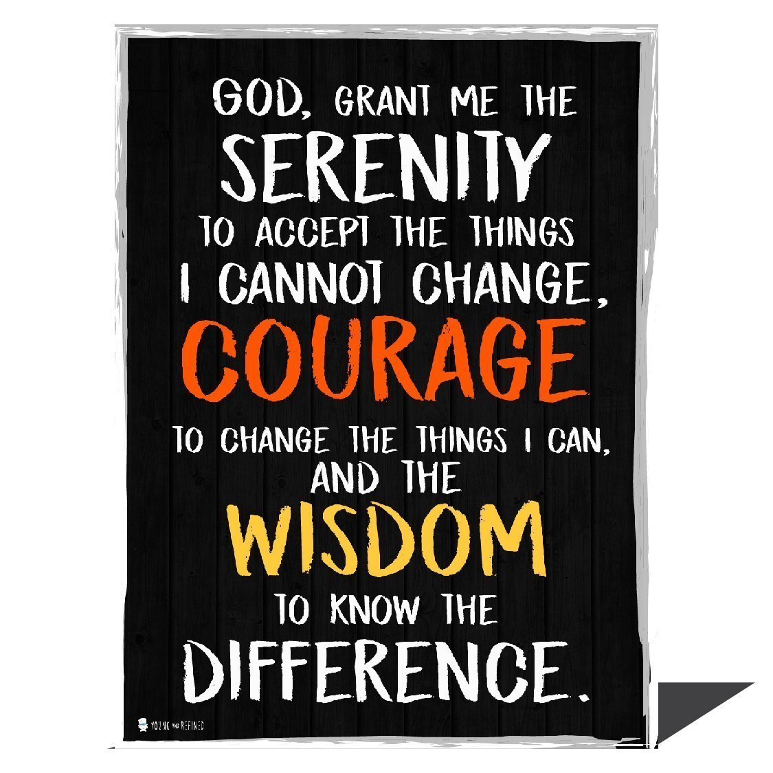 Serenity prayer wall art perfect for decorating kitchens homes bathrooms bedrooms hallways - Young N' Refined