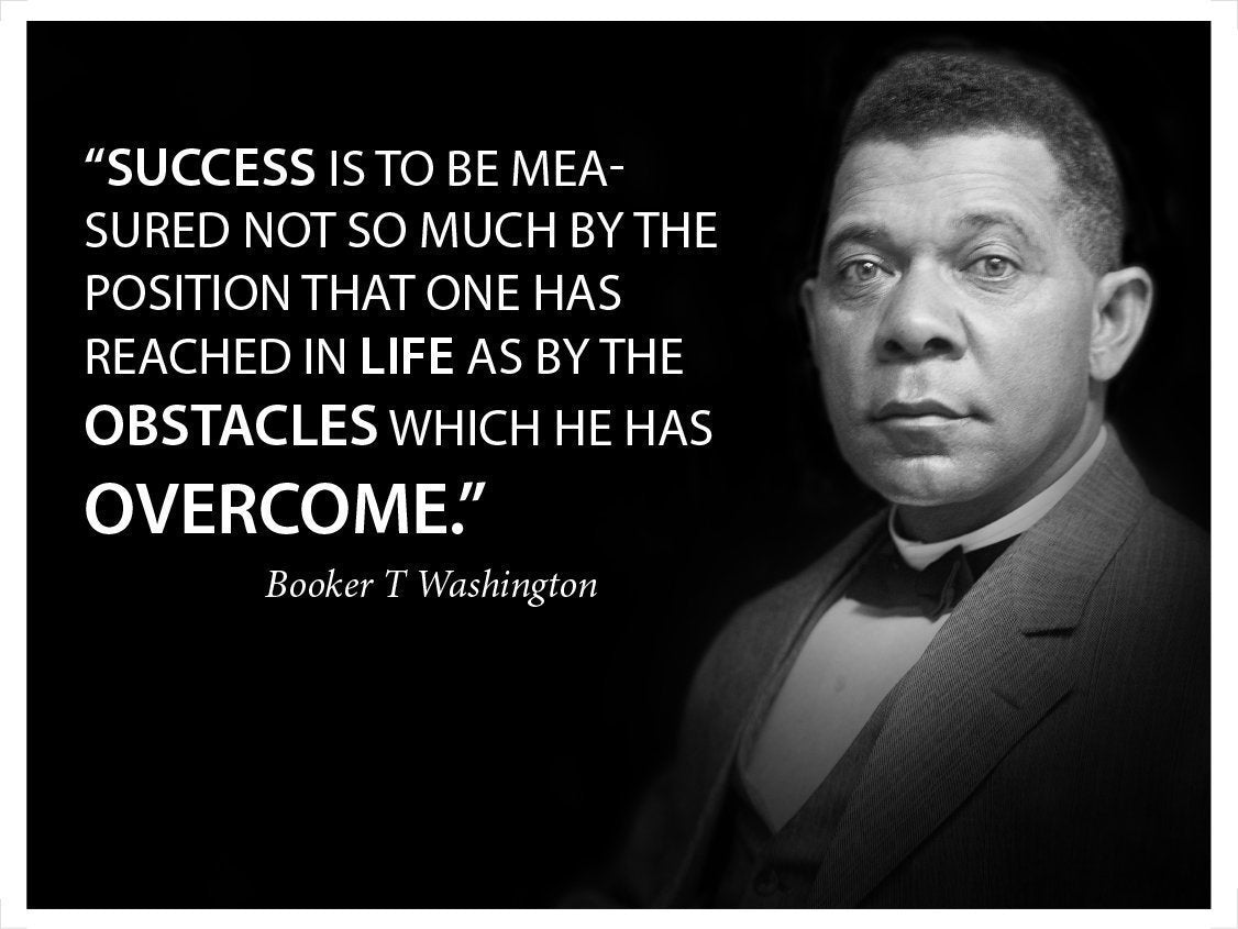 Success is to be Measured By Booker T Washington Motivational Poster - Young N' Refined
