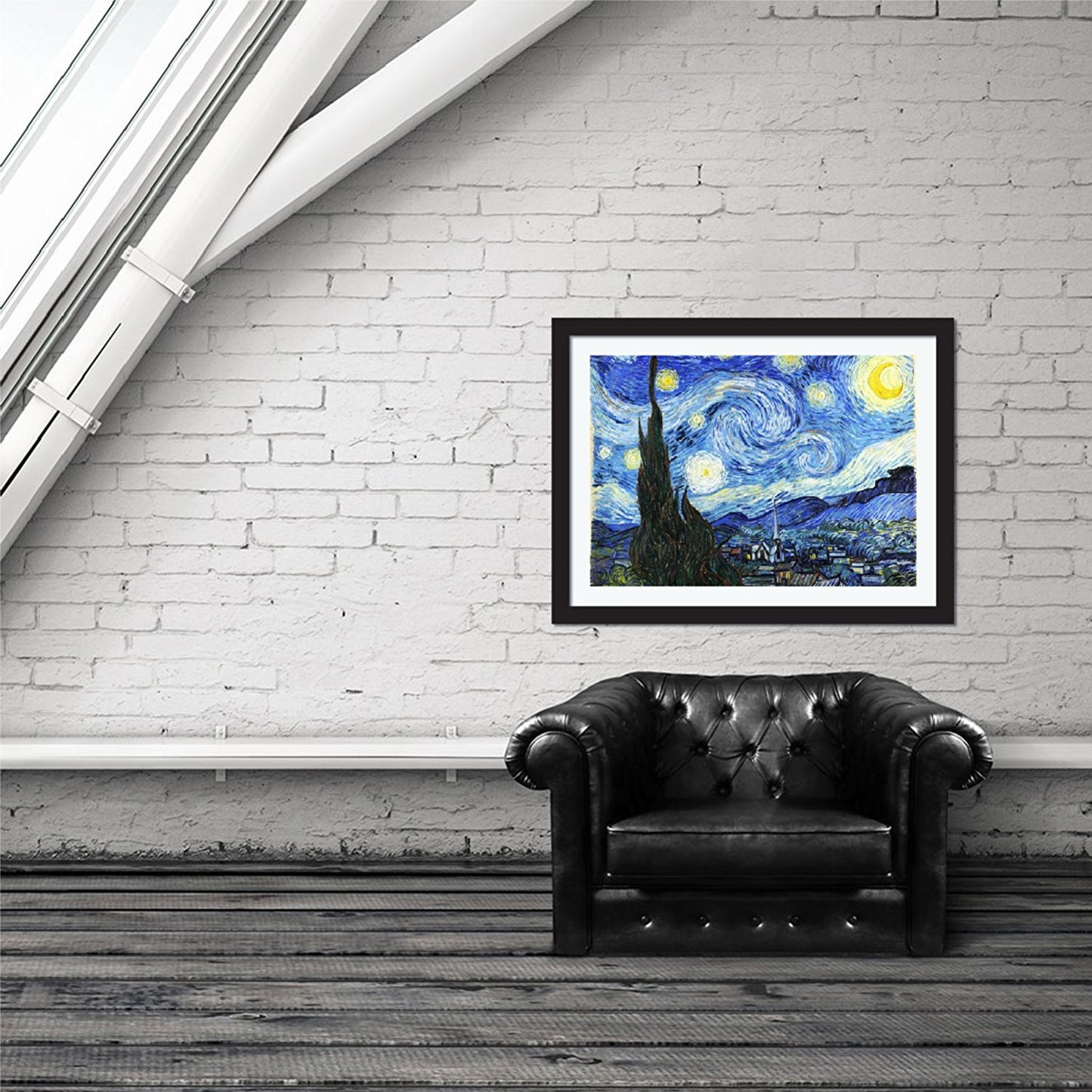 Starry Night by Van Gogh Wall Art Decoration-Oil Paint Reproduction - Young N' Refined
