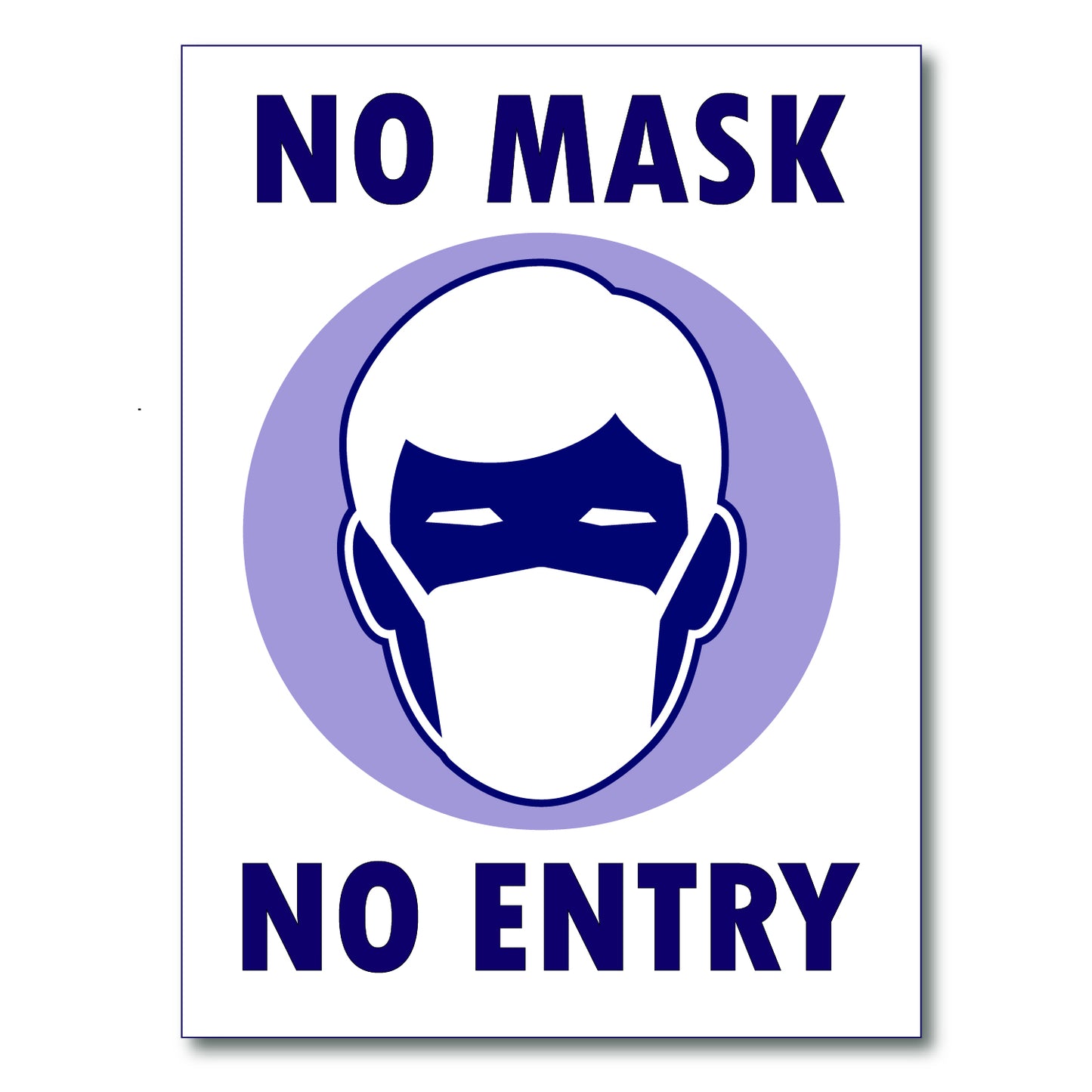 No Mask No entry sign stores covid-19 safety social distancing