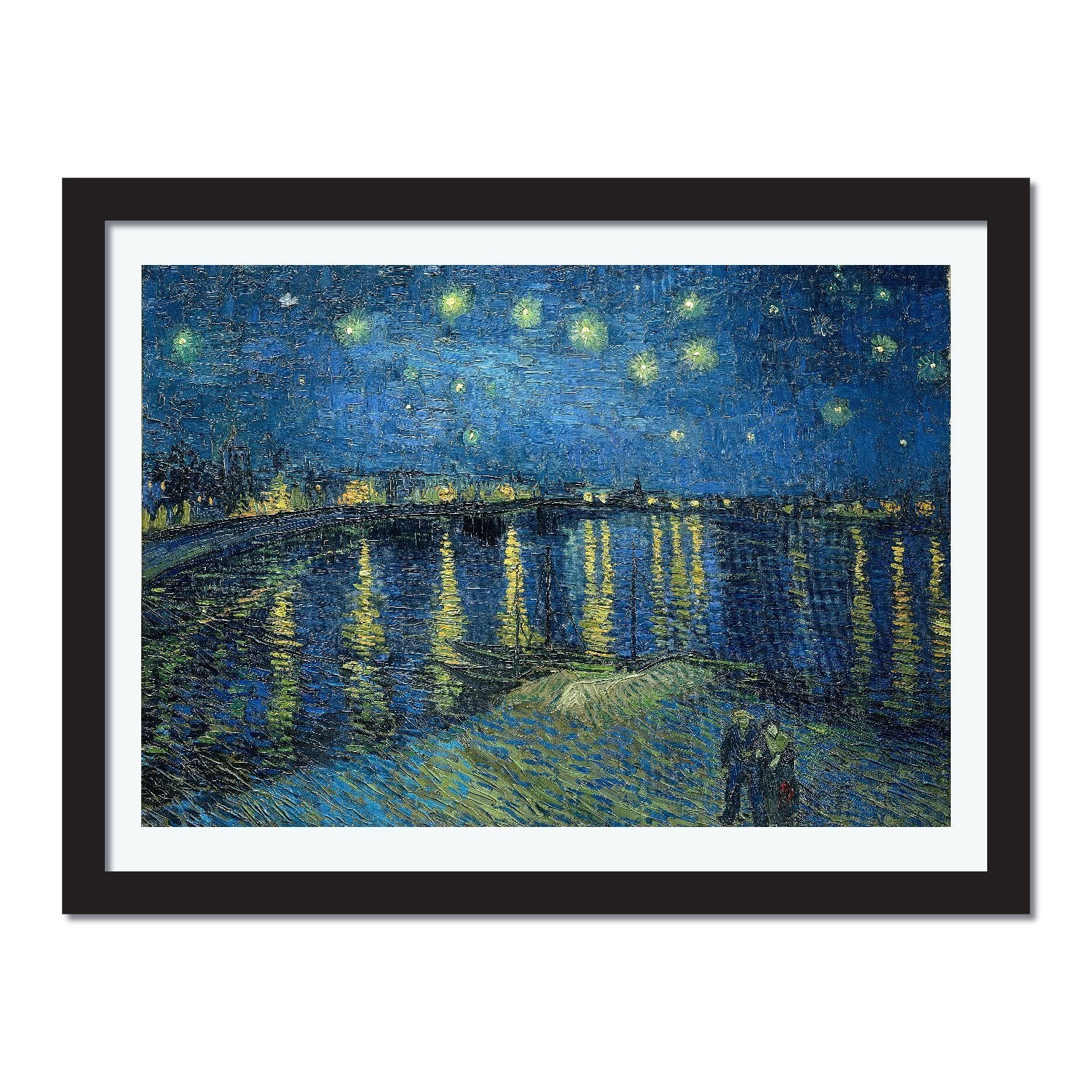 Starry Night Over the Rhone by Van Gogh Oil Paint Reproduction Print - Young N' Refined