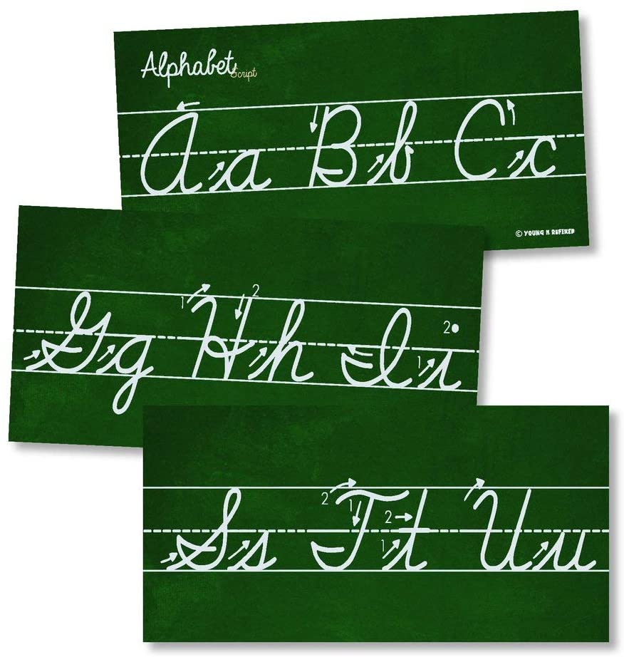 Cursive Alphabet Wall Strip Cursive Alphabet Classroom Wall Strip – Young N' Refined