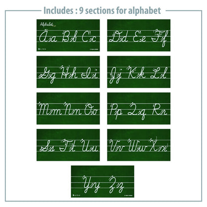 Cursive Alphabet Classroom Wall Strip