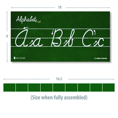 Cursive Alphabet Classroom Wall Strip