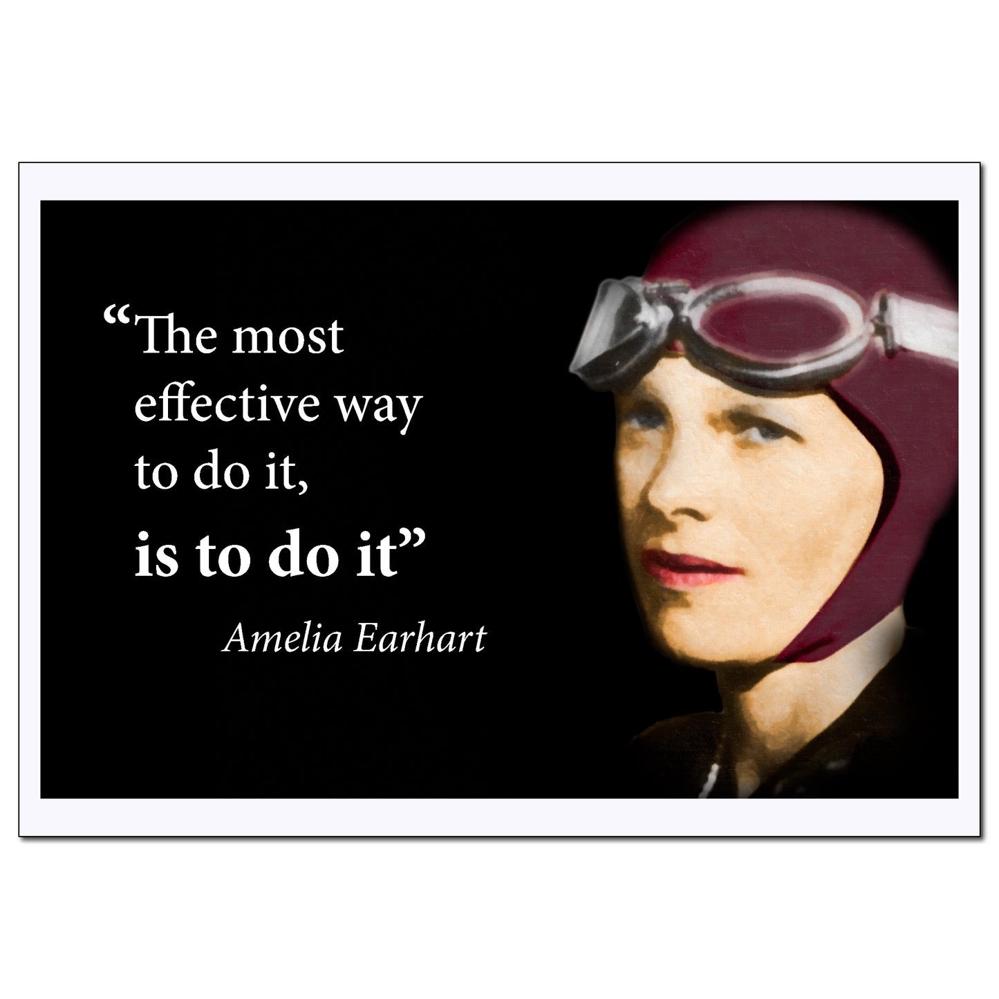 Amelia Earhart Inspirational Women Poster Quote - Young N Refined