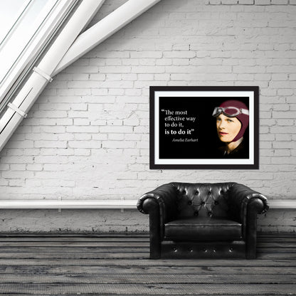 Amelia Earhart Inspirational Women Poster Quote - Young N Refined