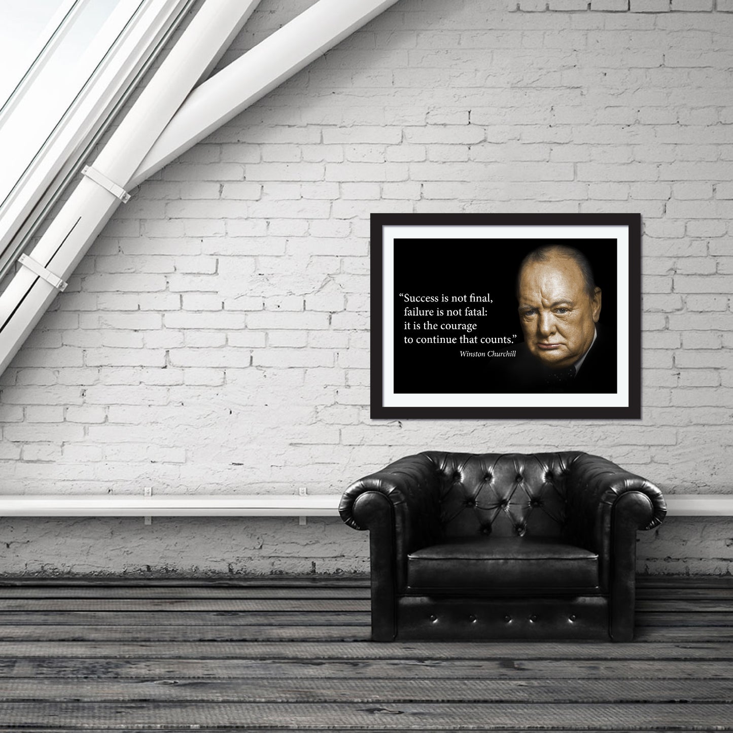 Motivational Winston Churchill Quotes Poster - Young N Refined