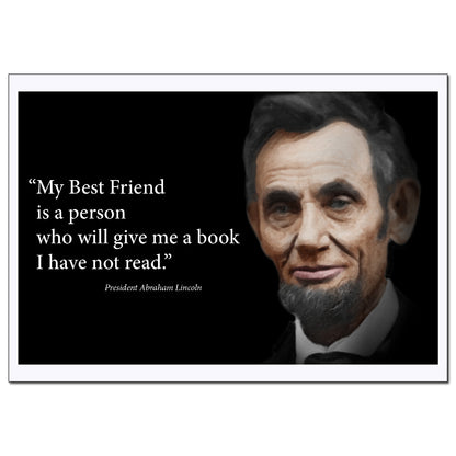 Abraham Lincoln Inspirational Quotes Poster - Young N Refined