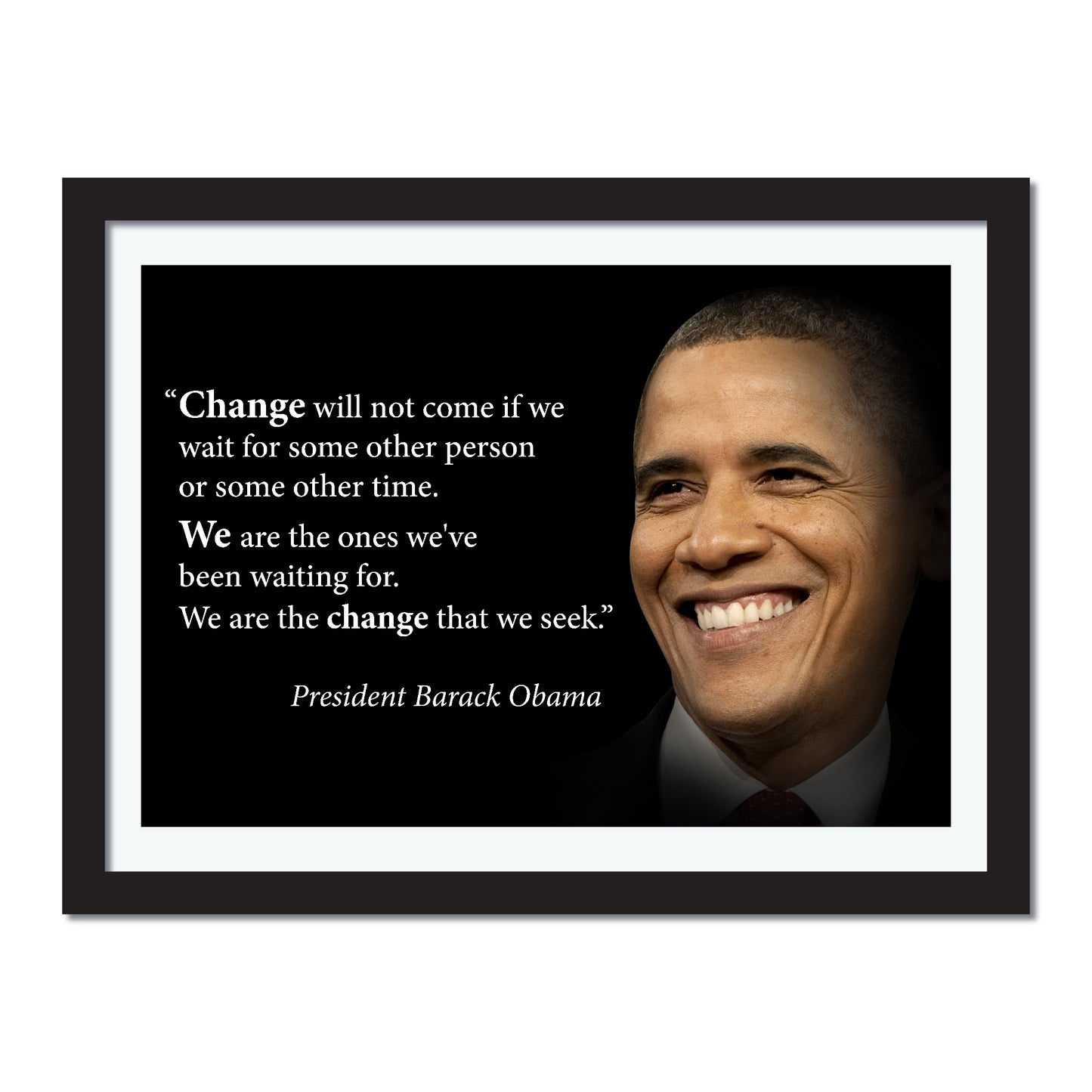 Barack Obama Poster Motivational Quote -  Young N Refined