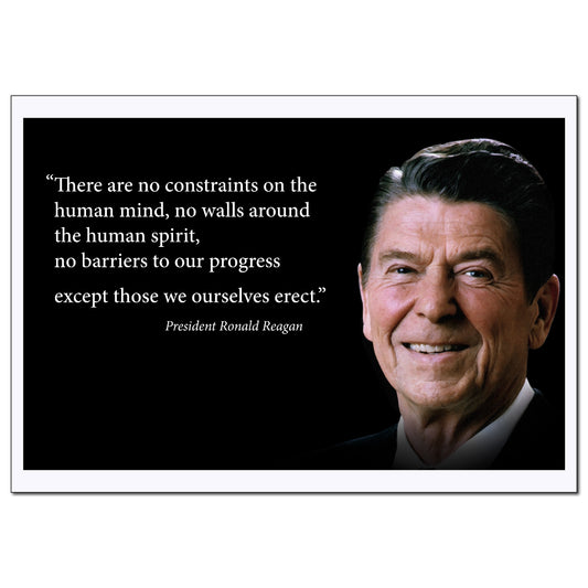 Ronald Reagan Quote Poster Motivational - Young N Refined
