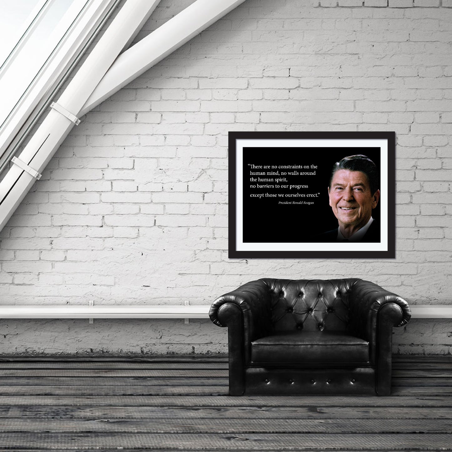 Ronald Reagan Quote Poster Motivational - Young N Refined